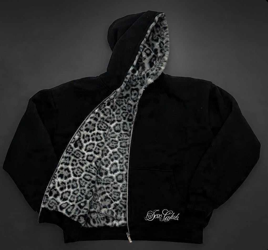 “sexclub” Cheetah Hoodie